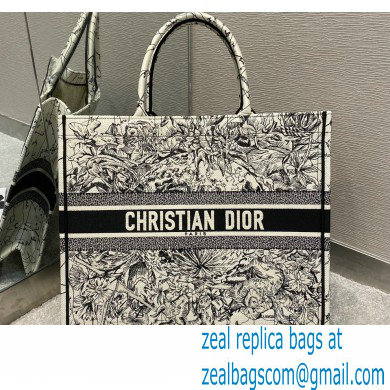 Dior Book Tote Bag in Multicolor Zodiac Embroidery 2020