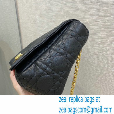 Dior Large Caro Bag in Soft Cannage Calfskin Black 2021