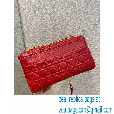 Dior Large Caro Bag in Soft Cannage Calfskin Red 2021 - Click Image to Close