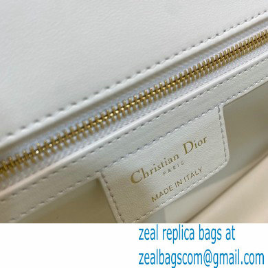 Dior Large Caro Bag in Soft Cannage Calfskin White 2021 - Click Image to Close