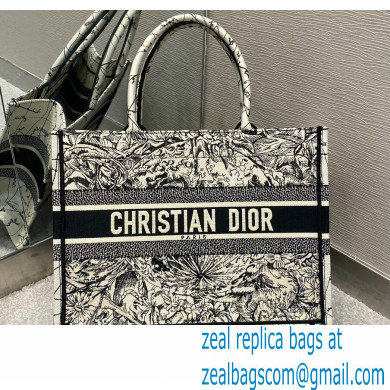 Dior Small Book Tote Bag in Multicolor Zodiac Embroidery 2021