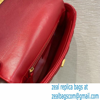 Dior Small Caro Bag in Soft Cannage Calfskin Red 2021 - Click Image to Close