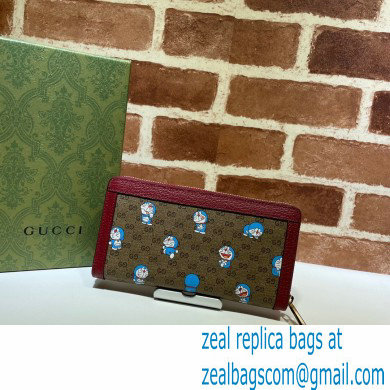 Doraemon x Gucci Zip Around Wallet 647787 2021