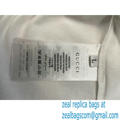 Doraemon x Gucci cotton T-shirt 615044 WHITE 2021 - Click Image to Close