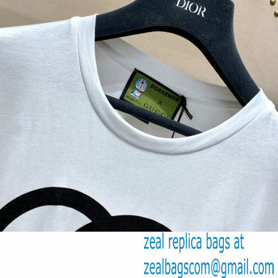 Doraemon x Gucci oversize T-shirt 616036 WHITE 2021