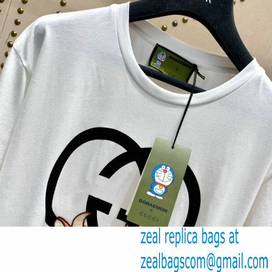 Doraemon x Gucci oversize T-shirt 616036 WHITE 2021 - Click Image to Close