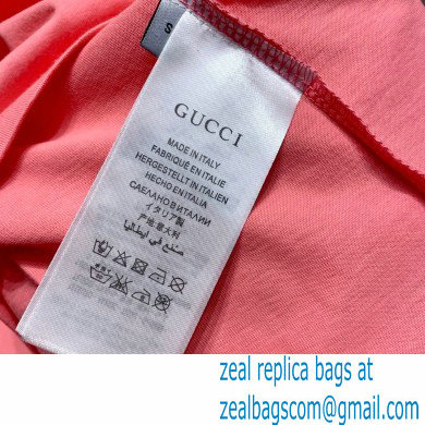 Doraemon x Gucci oversize T-shirt 616036 pink 2021 - Click Image to Close