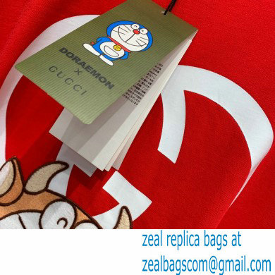 Doraemon x Gucci oversize T-shirt 616036 red 2021