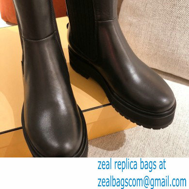 Fendi Black Leather Biker Ankle Boots 02 2021 - Click Image to Close