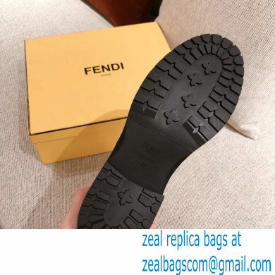 Fendi Black Leather Biker Ankle Boots 03 2021