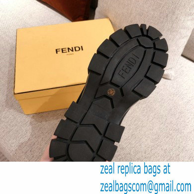 Fendi Black Leather Biker Ankle Boots 06 2021