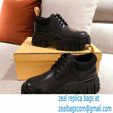 Fendi Black Leather Force Lace-ups 2021