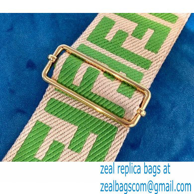 Fendi Canvas Long Shoulder Strap You Green 2021 - Click Image to Close