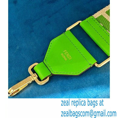 Fendi Canvas Long Shoulder Strap You Green 2021 - Click Image to Close