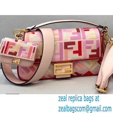 Fendi Embroidered FF Medium Baguette Bag From the Lunar New Year Limited Capsule Collection 2021