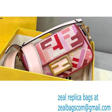 Fendi Embroidered FF Mini Baguette Bag From the Lunar New Year Limited Capsule Collection 2021