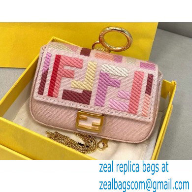 Fendi Embroidered FF Nano Baguette Bag Charm From the Lunar New Year Limited Capsule Collection 2021