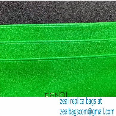 Fendi Flat Baguette Mini Bag Green with Detachable Shoulder Strap 2021 - Click Image to Close