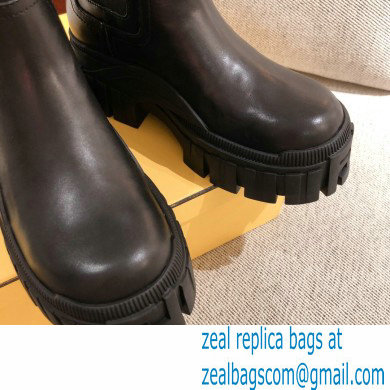 Fendi Leather Force Chelsea Boots Black 2021