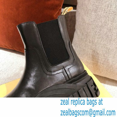 Fendi Leather Force Chelsea Boots Black 2021 - Click Image to Close
