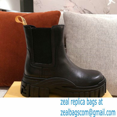 Fendi Leather Force Chelsea Boots Black 2021