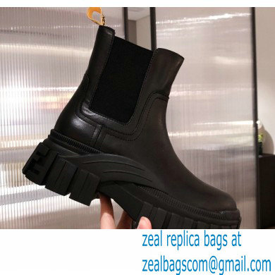 Fendi Leather Force Chelsea Boots Black 2021 - Click Image to Close