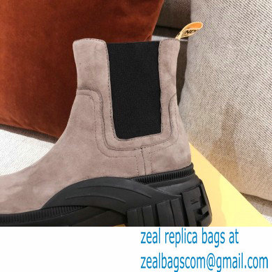 Fendi Leather Force Chelsea Boots Suede Camel 2021 - Click Image to Close