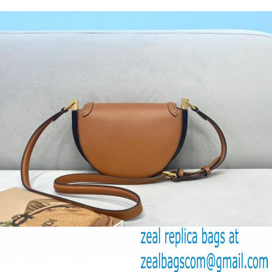 Fendi Leather Moonlight Shoulder Bag Brown 2021