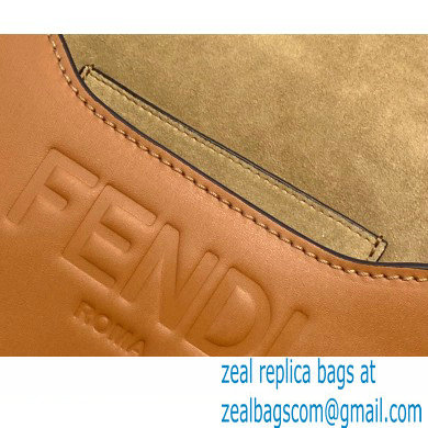 Fendi Leather Moonlight Shoulder Bag Brown 2021 - Click Image to Close