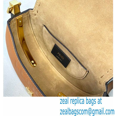 Fendi Leather Moonlight Shoulder Bag Brown 2021
