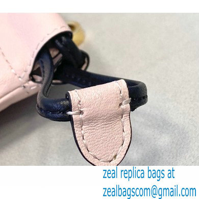 Fendi Leather Phone Pouch Bag with Detachable Necklace Pale Pink 2021
