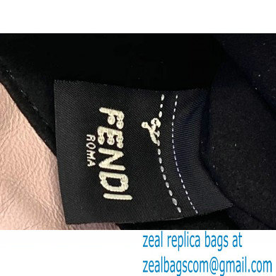 Fendi Leather Phone Pouch Bag with Detachable Necklace Pale Pink 2021