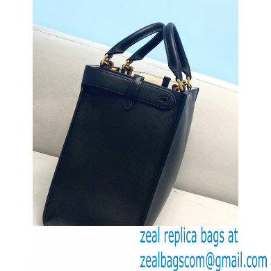 Fendi Leather Small Peekaboo X-Tote Shopper Bag Black 2021