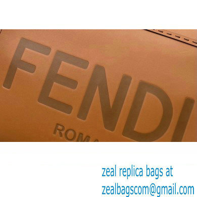 Fendi Leather Sunshine Medium Shopper Tote Bag Brown 2021 - Click Image to Close