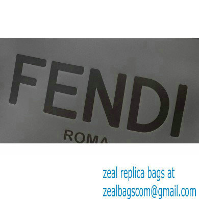 Fendi Leather Sunshine Medium Shopper Tote Bag Gray 2021