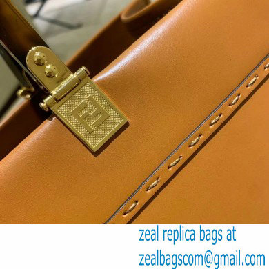 Fendi Leather Sunshine Shopper Tote Bag Brown 2020 - Click Image to Close