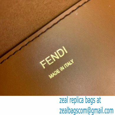 Fendi Leather Sunshine Shopper Tote Bag Brown 2020