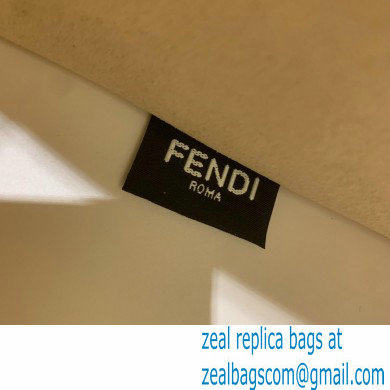 Fendi Leather Sunshine Shopper Tote Bag White 2020