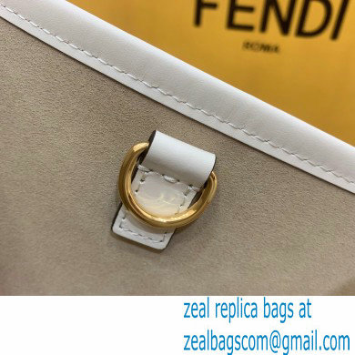 Fendi Leather Sunshine Shopper Tote Bag White 2020