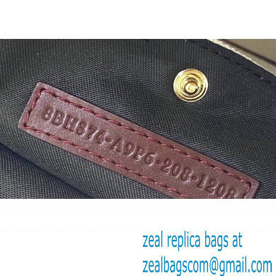 Fendi Medium Peekaboo X-Tote Shopper Bag FF Embroidered Canvas Burgundy 2021
