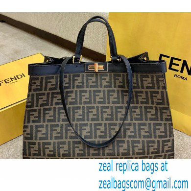 Fendi Medium Peekaboo X-Tote Shopper Bag FF Fabric 2020