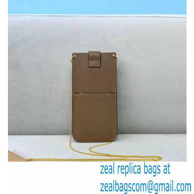 Fendi Phone Pouch Bag Brown with Detachable Strap 2021 - Click Image to Close