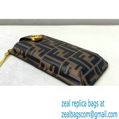 Fendi Phone Pouch Bag Brown with Detachable Strap 2021