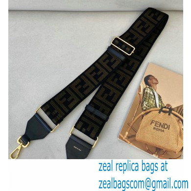 Fendi Ribbon Long Shoulder Strap You Black 2021 - Click Image to Close