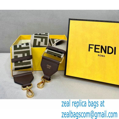 Fendi Ribbon Long Shoulder Strap You Coffee/Beige 2021