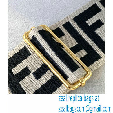 Fendi Ribbon Long Shoulder Strap You White/Beige 2021 - Click Image to Close