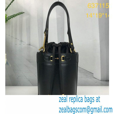 Gucci Horsebit 1955 Small Bucket Bag 637115 Leather Black 2021