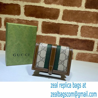 Gucci Jackie 1961 Card Case Wallet 645536 GG Supreme Canvas 2021