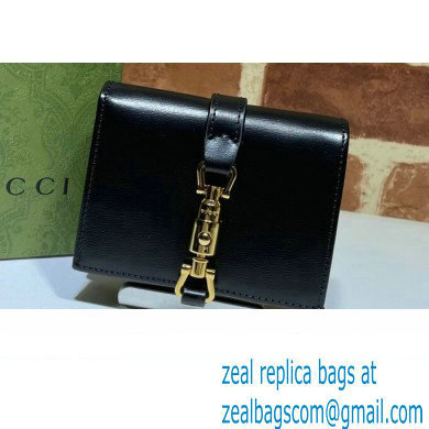 Gucci Jackie 1961 Card Case Wallet 645536 Leather Black 2021