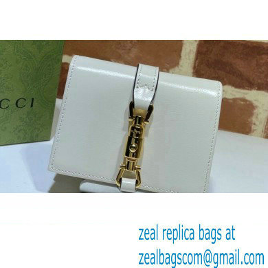 Gucci Jackie 1961 Card Case Wallet 645536 Leather White 2021